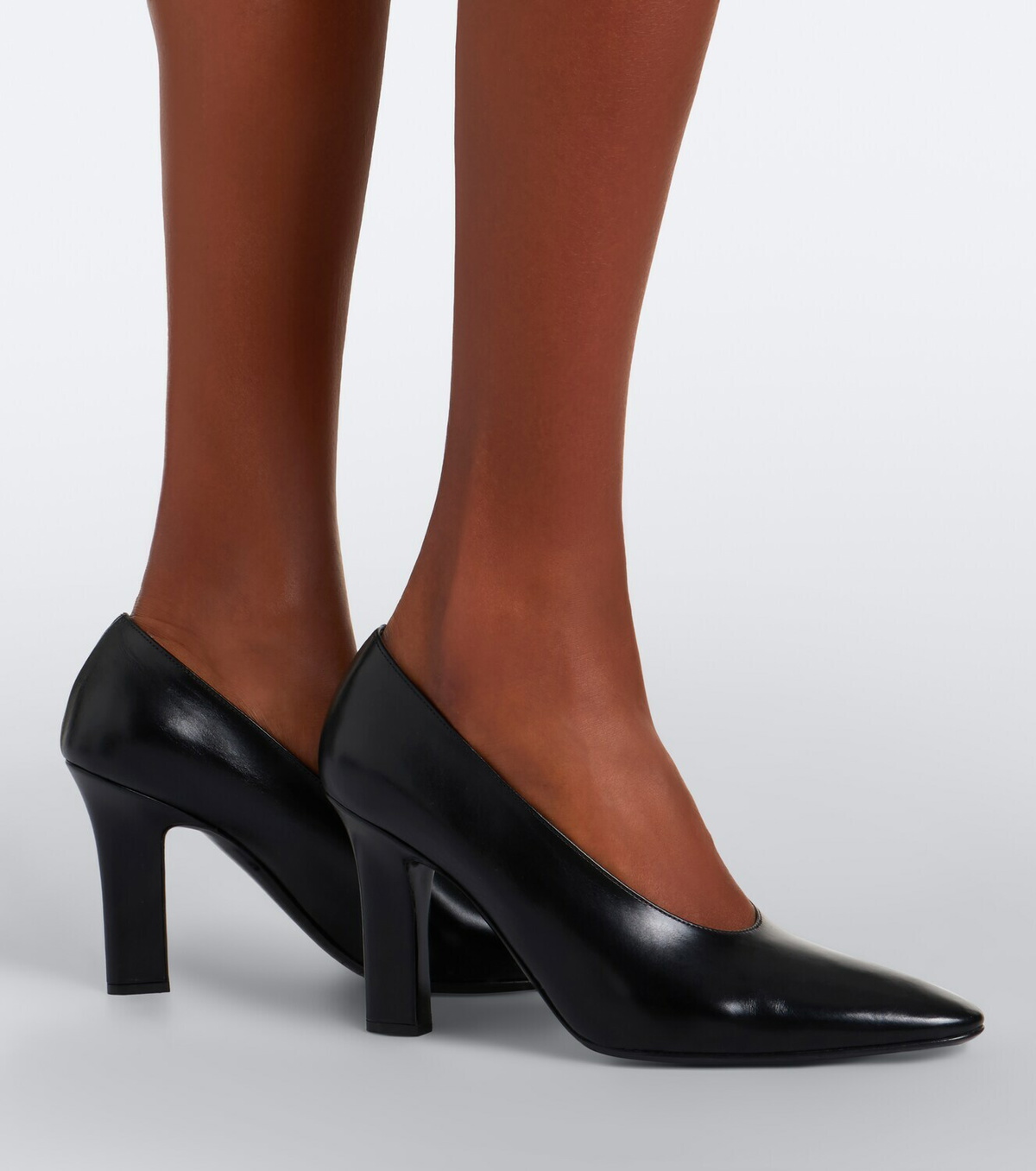 The Row Sylvia leather pumps