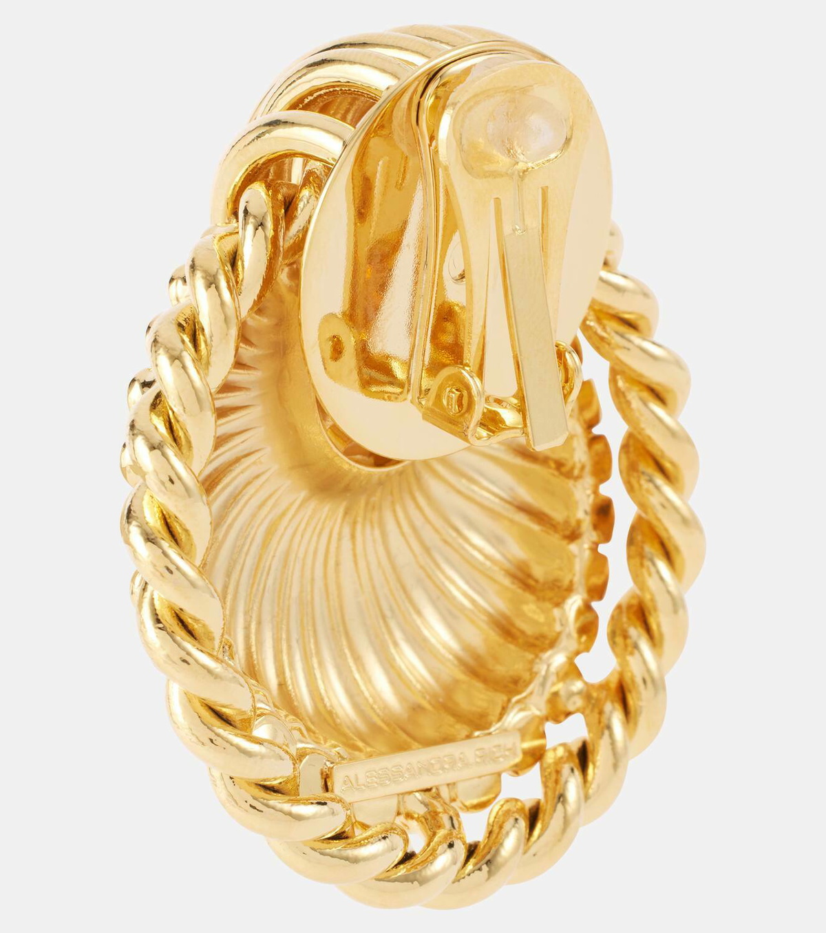 Alessandra Rich Shell embellished earrings