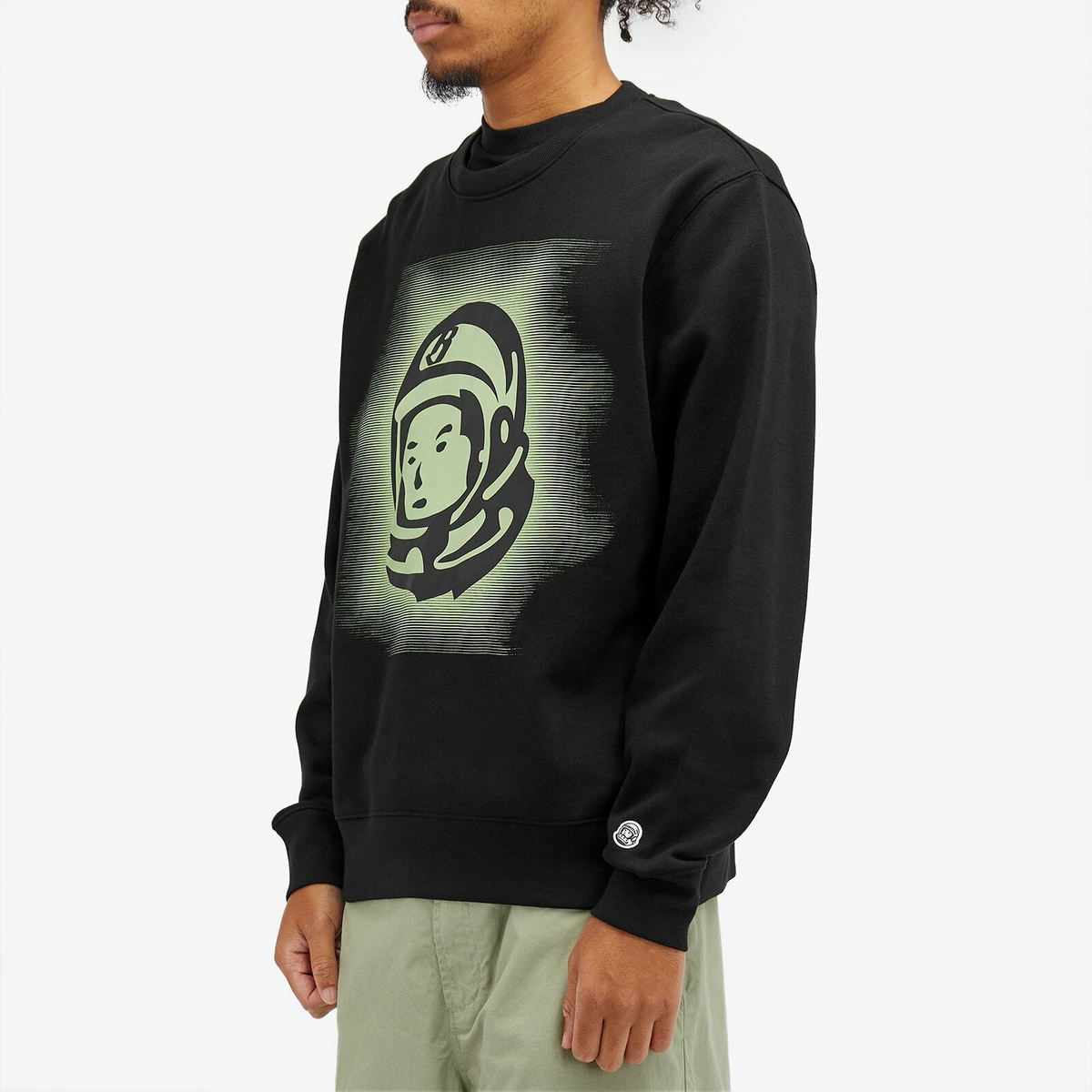 【BILLIONAIRE BOYS CLUB】GLOW ASTRO CREWNECK BLACK Billionaire Boys Club Men's Glow Astro Sweatshirt in Black