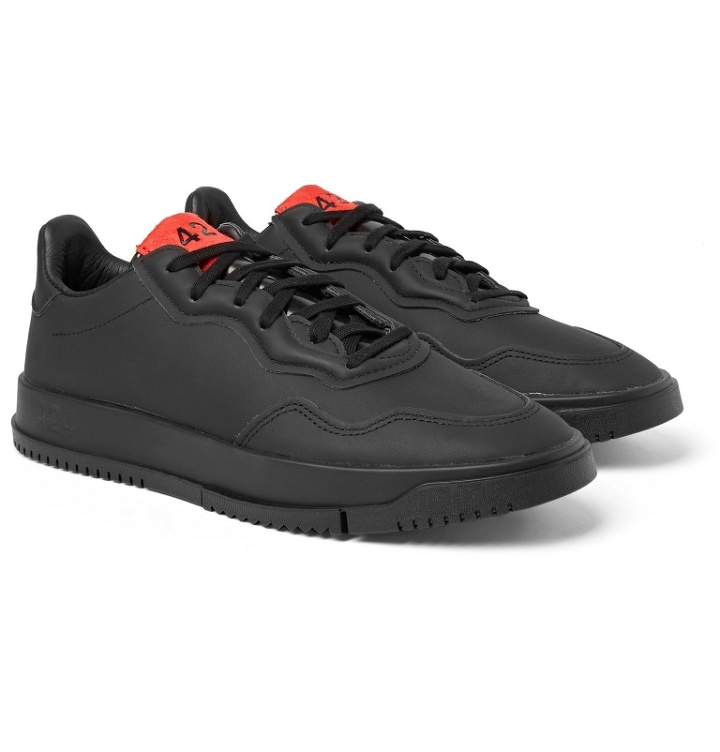 Photo: adidas Consortium - 424 SC Premiere Leather Sneakers - Black