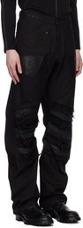 CARNET-ARCHIVE Black Human-Shell Destroyed Jeans