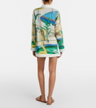 Tory Burch Printed cotton voile tunic