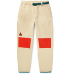 Nike - ACG Tapered Panelled Fleece Sweatpants - Men - Off-white