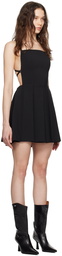 LOW CLASSIC Black Pleated Minidress