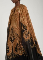 Zimmermann Hypnotic Cape-effect Chiffon Maxi Dress Multi Print