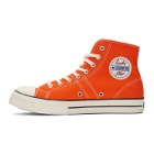 Converse Orange Lucky Star High Top Sneakers