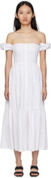 Staud White Elio Dress