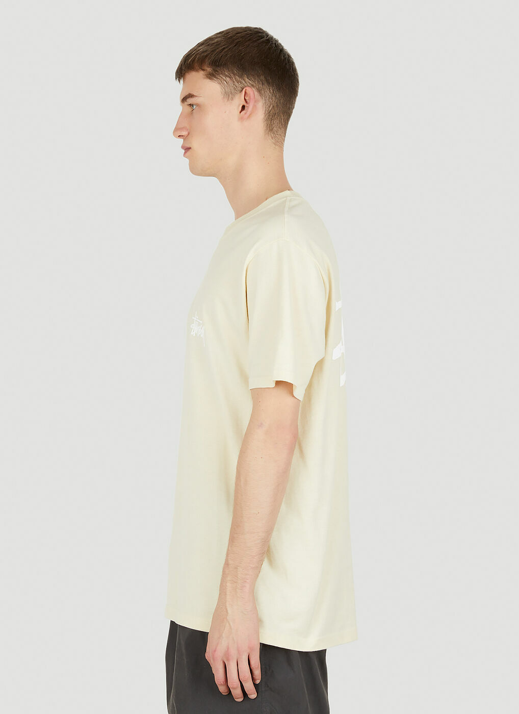 ★SATUR★ W Essential Basic Logo Short Sleeve T-Shirt Cream MUSINSA公式 | SATUR (W) Essential Basic Logo Short-Sleeved T