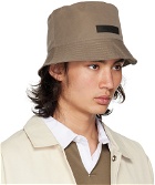 Essentials Brown Twill Bucket Hat