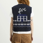 Damson Madder Women's Rhona House Knitted Vest in Navy