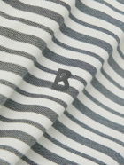 Bogner - Timo Logo-Appliquéd Striped Cotton-Blend Piqué Polo Shirt - Black