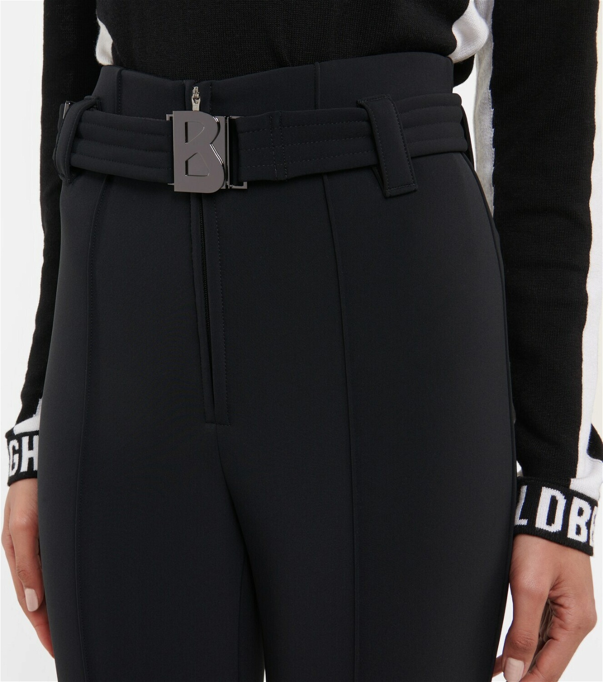 High-rise stirrup leggings in black - Bogner
