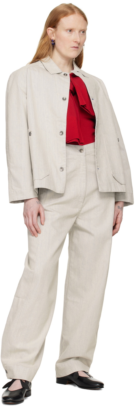 Henrik Vibskov Off-White Delivery Denim Jacket