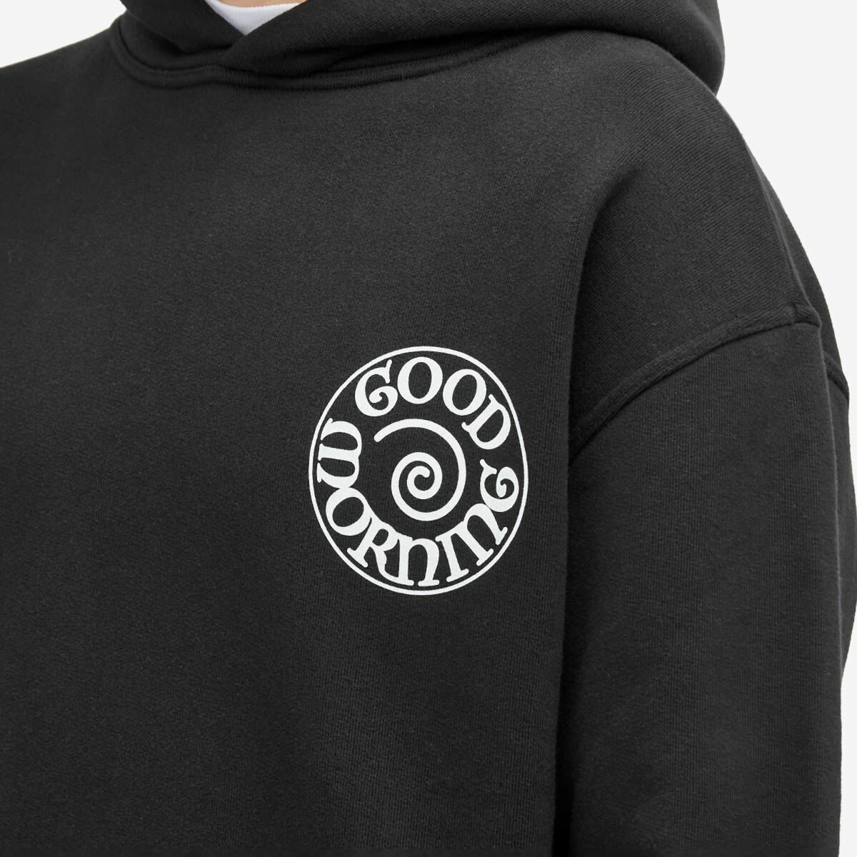 Good Morning Tapes Men's Spiral Logo Hoodie in Black