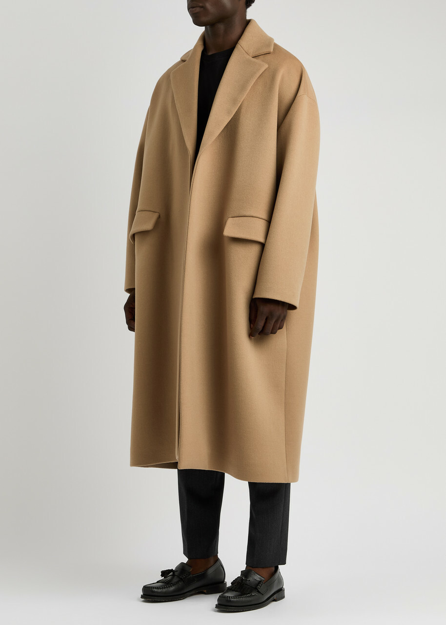 Valentino Wool and Cashmere-blend Coat Beige Valentino