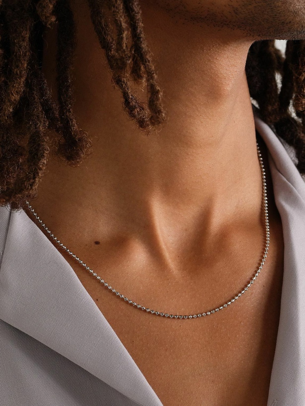 Photo: Alex Moss New York - 20-inch 14-Karat White Gold Ball Chain Necklace
