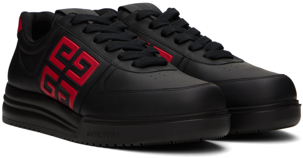 Givenchy Black & Red G4 Sneakers Givenchy