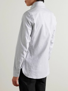 TOM FORD - Slim-Fit Button-Down Collar Checked Cotton Shirt - White
