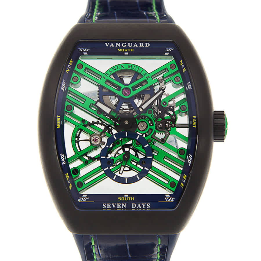 Franck Muller Vanguard Automatic Unisex Watch V 45 S6 SQT TT NR BR BL LE (AC)