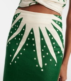 Cala de la Cruz Bruna printed linen midi skirt
