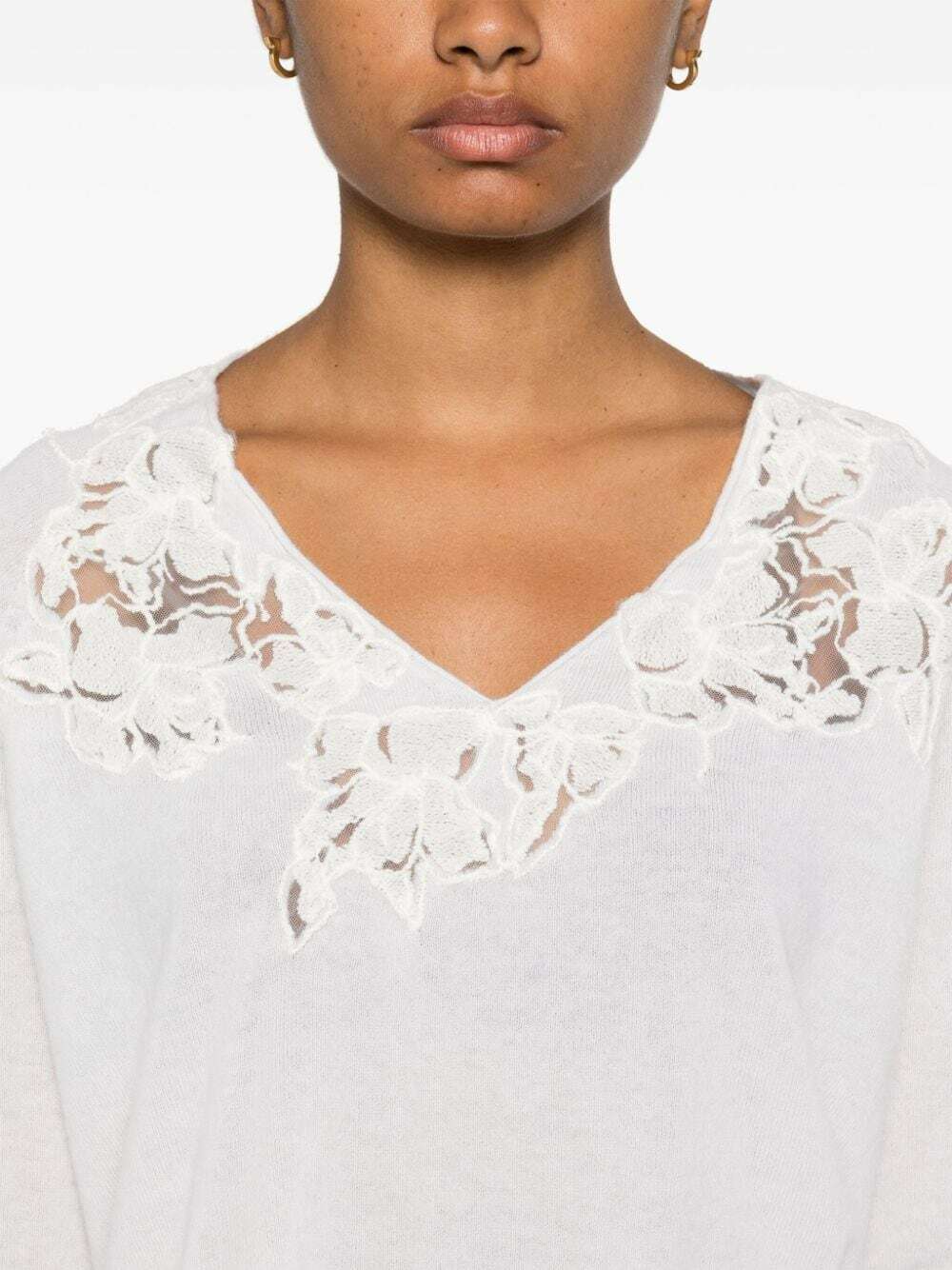 ERMANNO - Wool V-necked Sweater