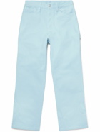 Hayato - Throwing Fits Panton Straight-Leg Cotton-Canvas Trousers - Blue
