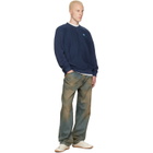 Kenzo Navy Kenzo Paris 'KENZO Tulip' Embroidered Sweatshirt
