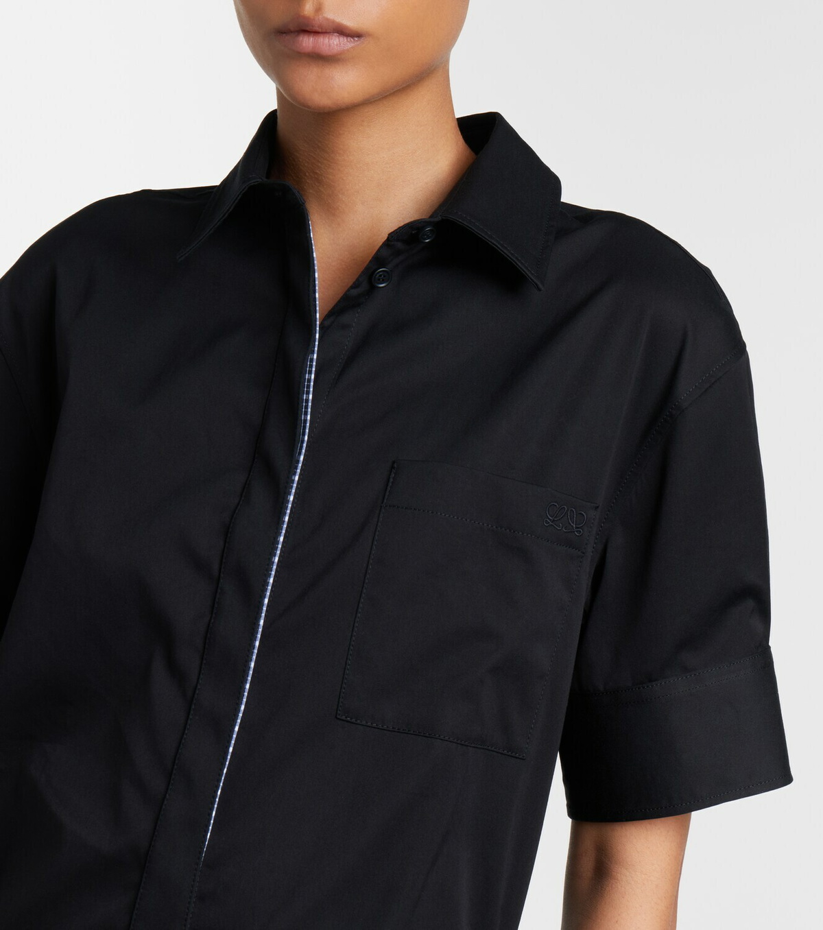 Loewe Deconstructed gabardine shirt dress