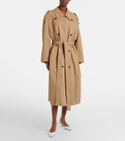 The Row Dester cotton and cashmere trench coat