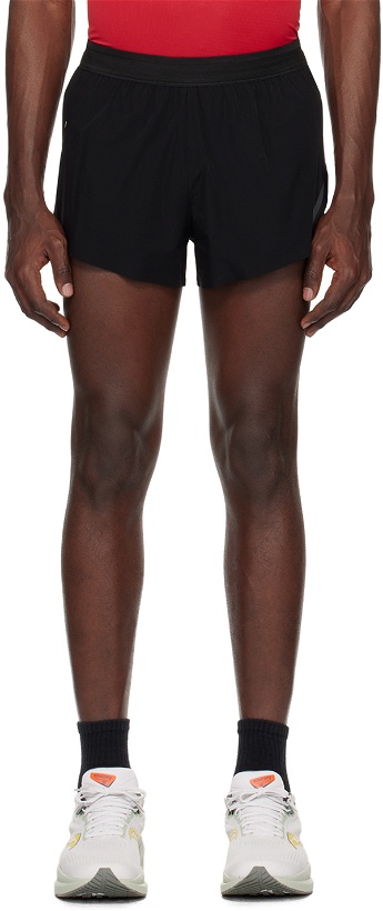 Photo: Soar Running Black Split Shorts