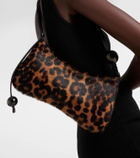 Jacquemus Le Bisou Perle leopard-print shoulder bag