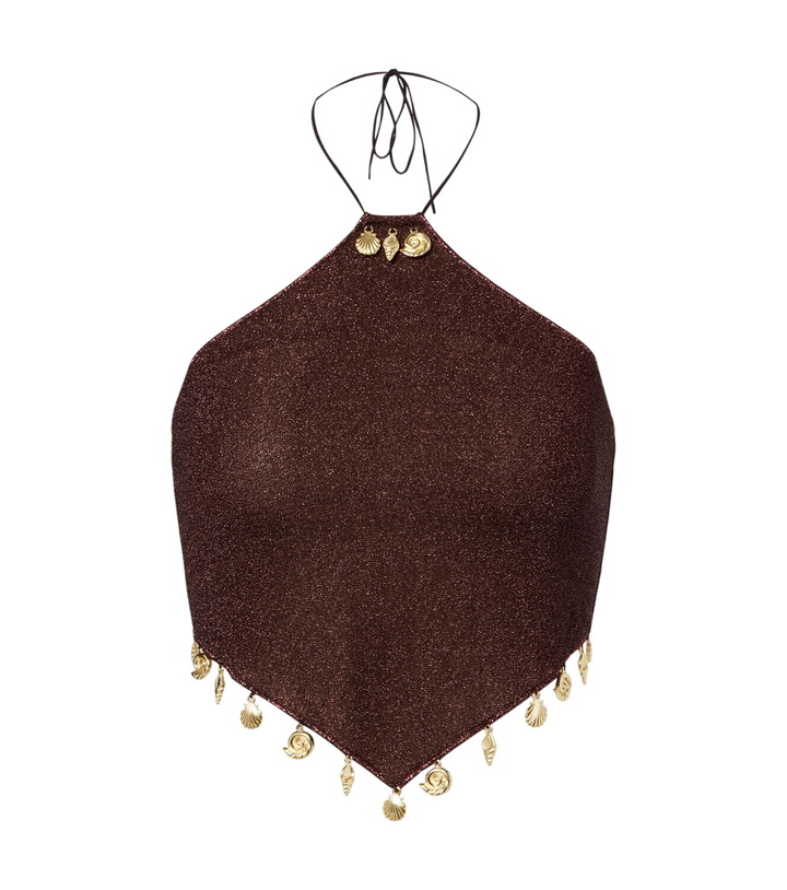 Photo: Oséree Lumière beaded halterneck top