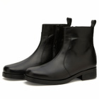 Studio Nicholson Men's Square Leather Boot in Black
