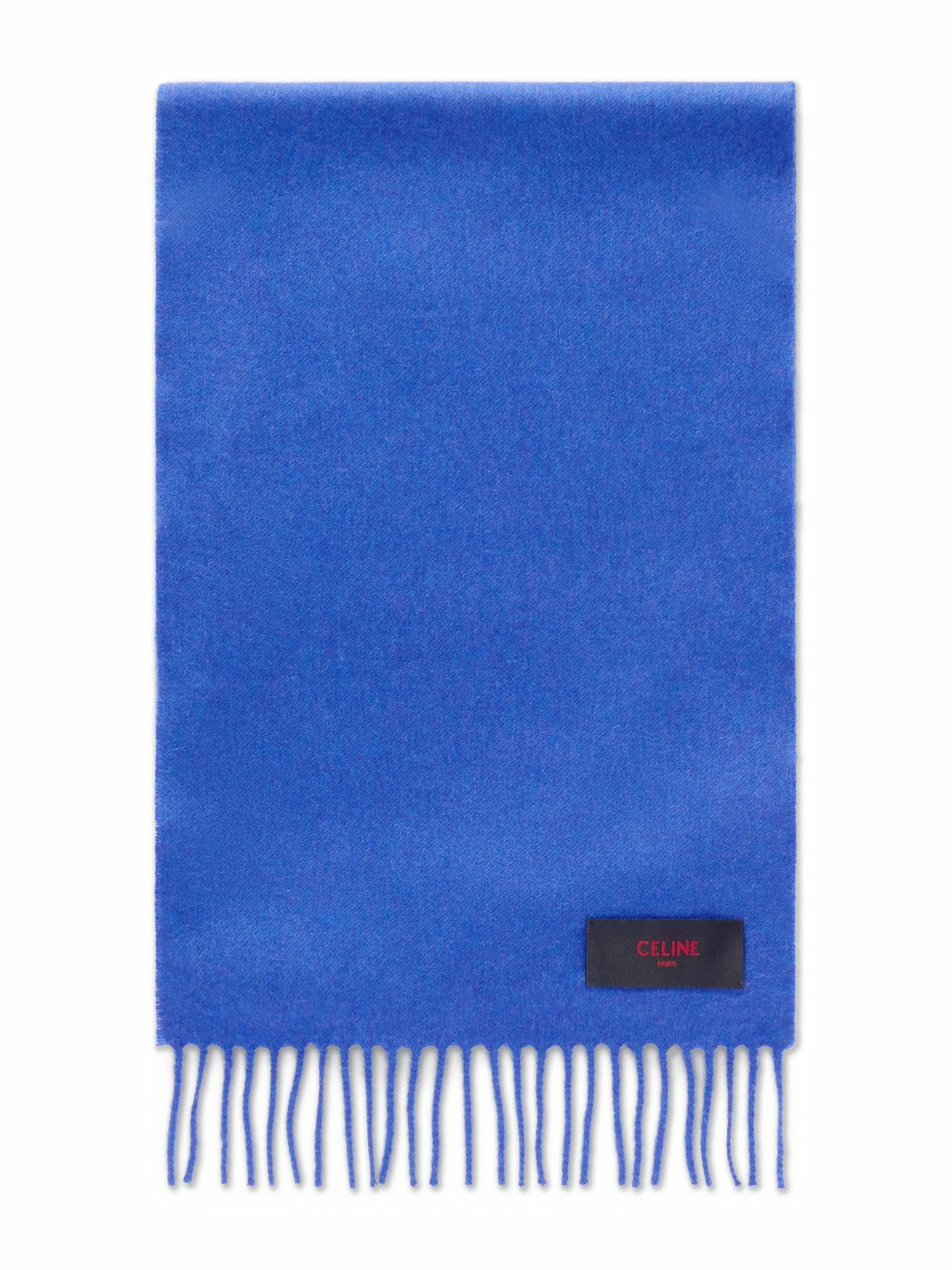 CELINE - Logo-Appliquéd Fringed Cashmere Scarf