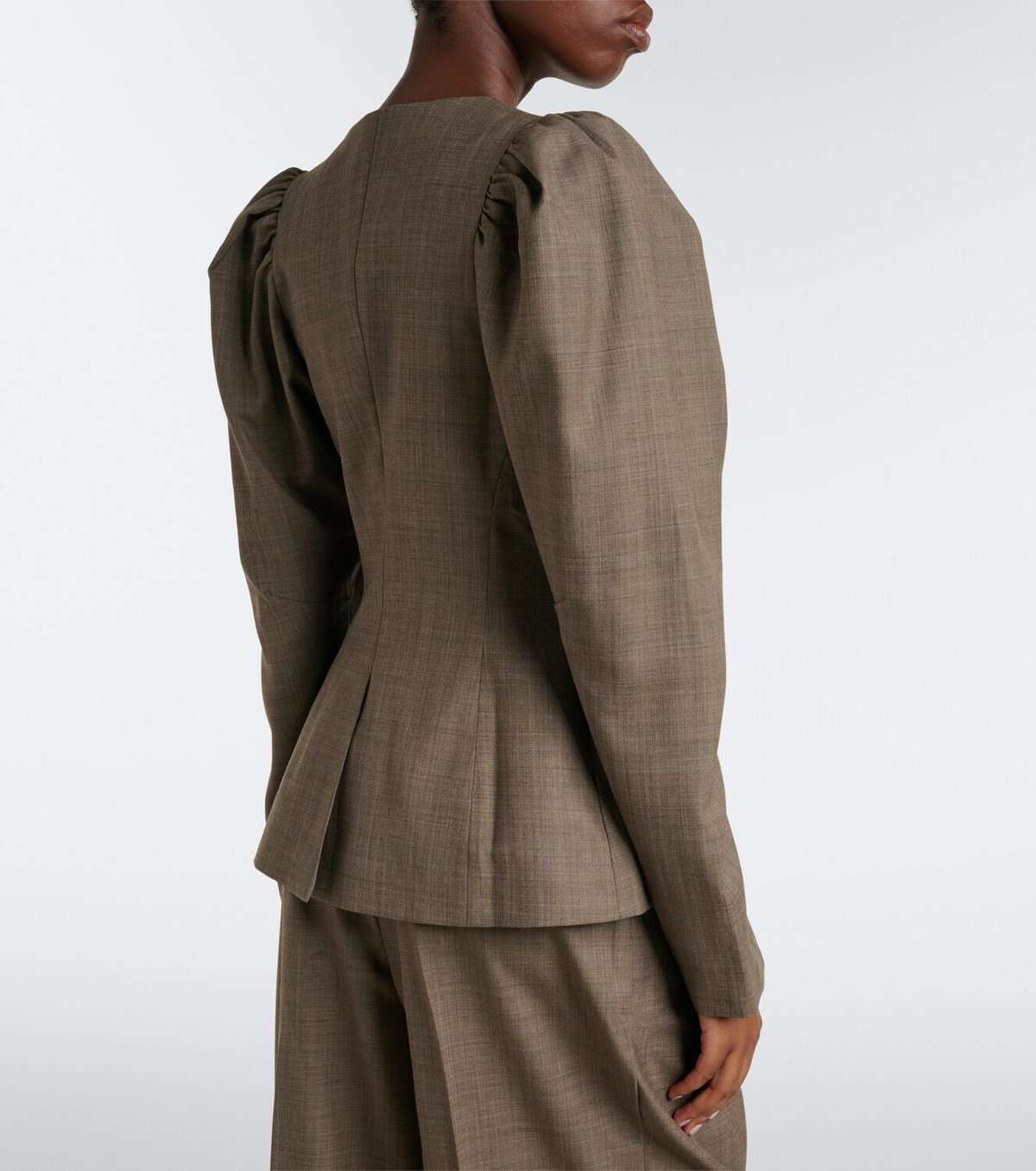 Ganni Wool-blend blazer