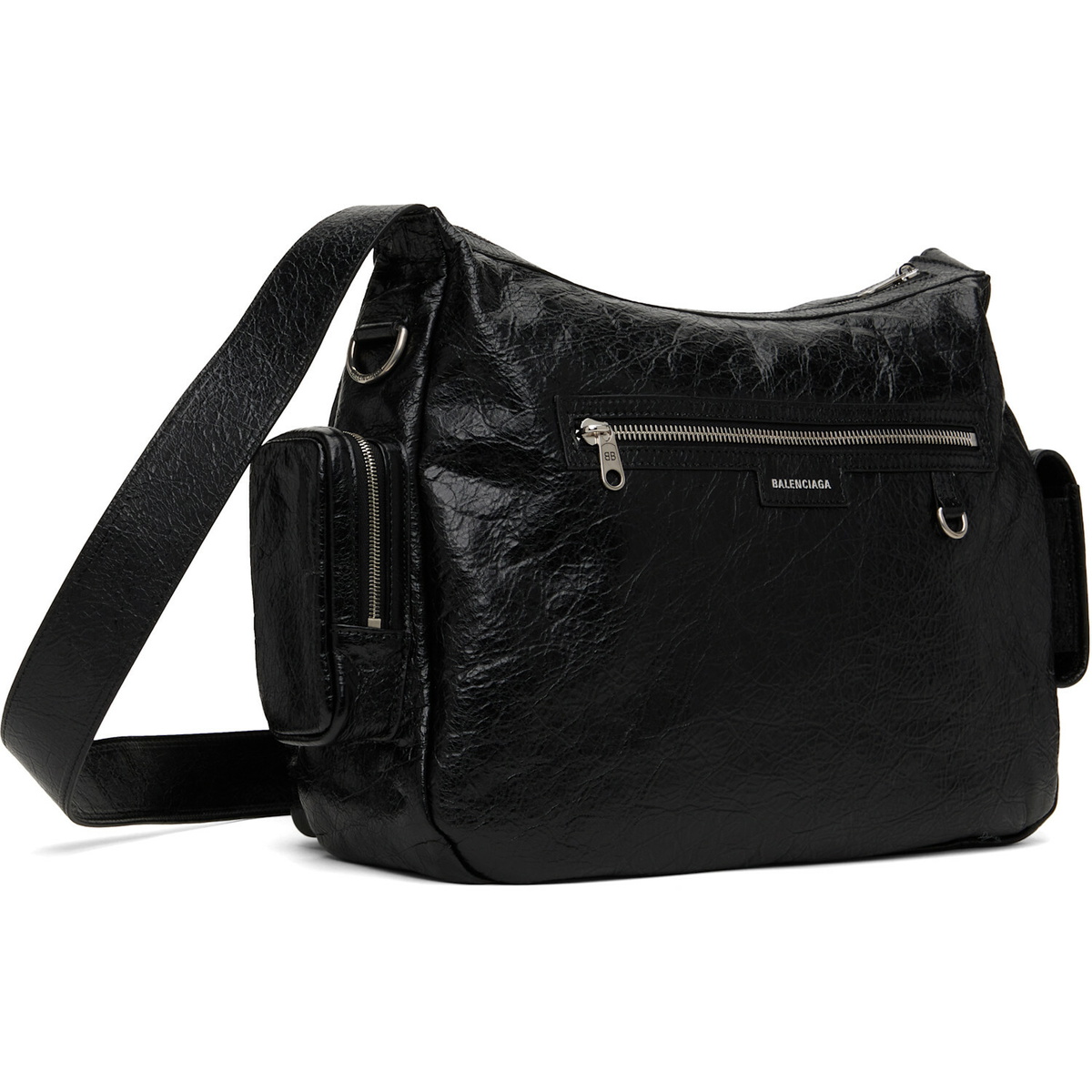 Balenciaga Black Superbusy Messenger Bag
