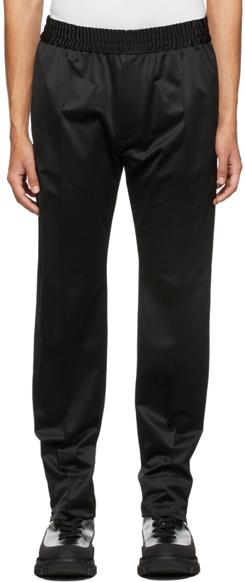 Photo: System Black Satin Straight Trousers