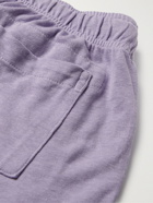 Jungmaven - Lounge Garment-Dyed Hemp and Organic Cotton-Blend Drawstring Shorts - Purple