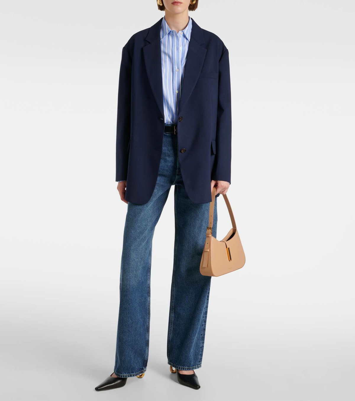 DeMellier Tokyo leather shoulder bag