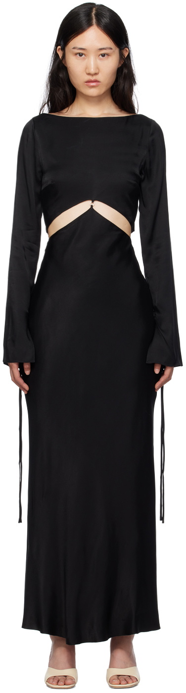 chinese dress ladies Bec + Bridge Black Diamond Days L/S Maxi Dress  Dear Society