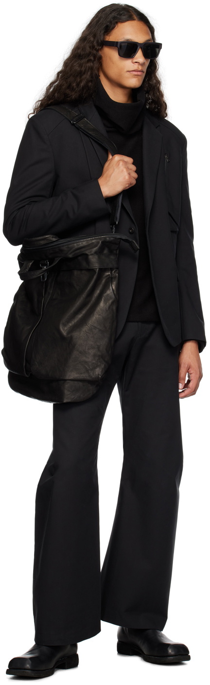 CARNET-ARCHIVE Black Paneled Turtleneck