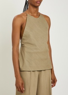 Calvin Klein Erin Wool-blend top Light Brown
