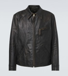 RRL Lynton leather biker jacket
