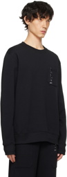 Balmain Black Plaque Sweatshirt
