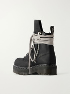 Rick Owens - Dr Martens Leather Lace-Up Boots - Black