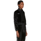 Marcelo Burlon County of Milan Black Logo Tape Track Jacket