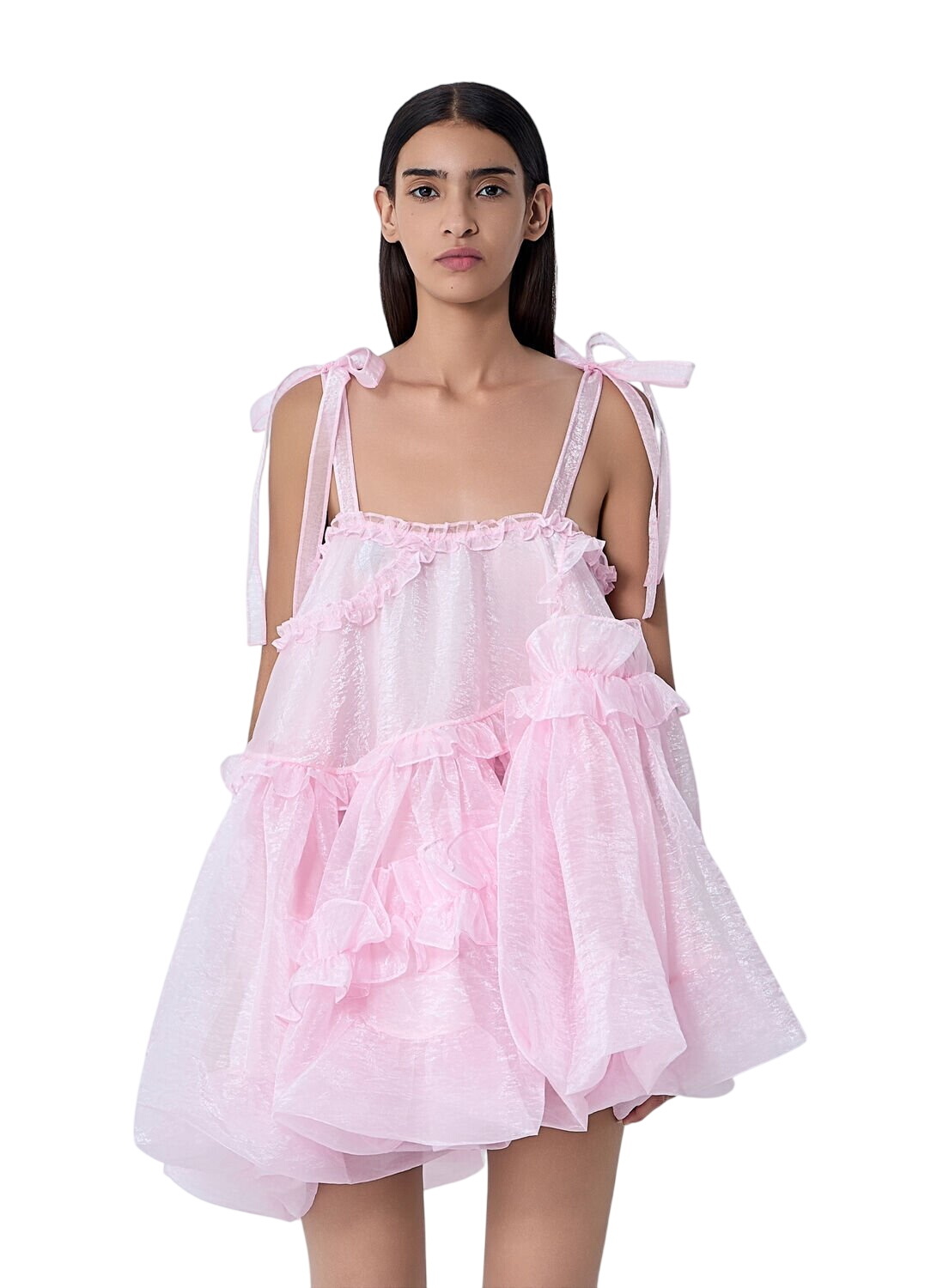 Cecilie Bahnsen Brown Primrose Dress Cecilie Bahnsen