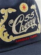 CHERRY LA - Embroidered Cotton-Twill Baseball Cap