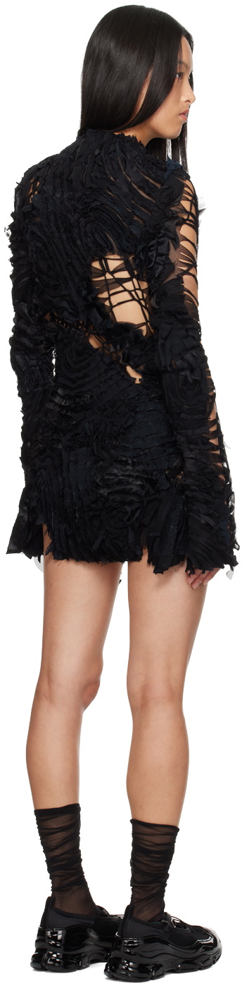 Collina Strada Black Chirp Minidress