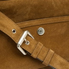 Acne Studios Women's Camero Party Suede Bag in Cognac Brown 